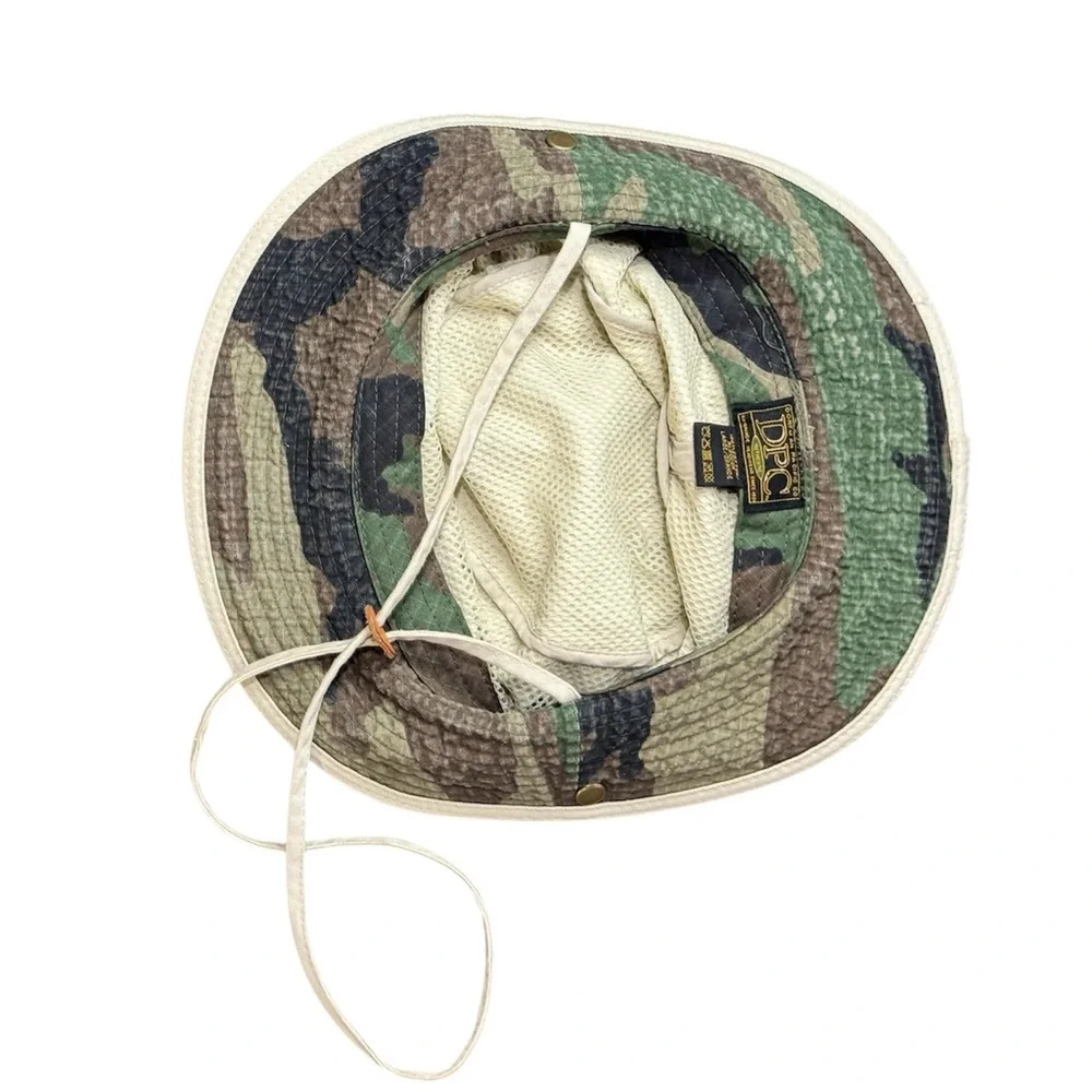 DPC Hats | Kids' Cotton Boonie Hat Khaki with Army Green Camouflage Underbrim